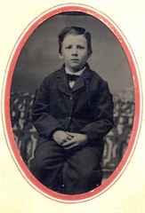 1860s-Unknown TinType from John Abner collection Mk544