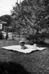 1940s-Baby QQ on Blanket