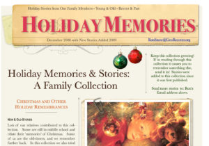 Holiday Memories Project